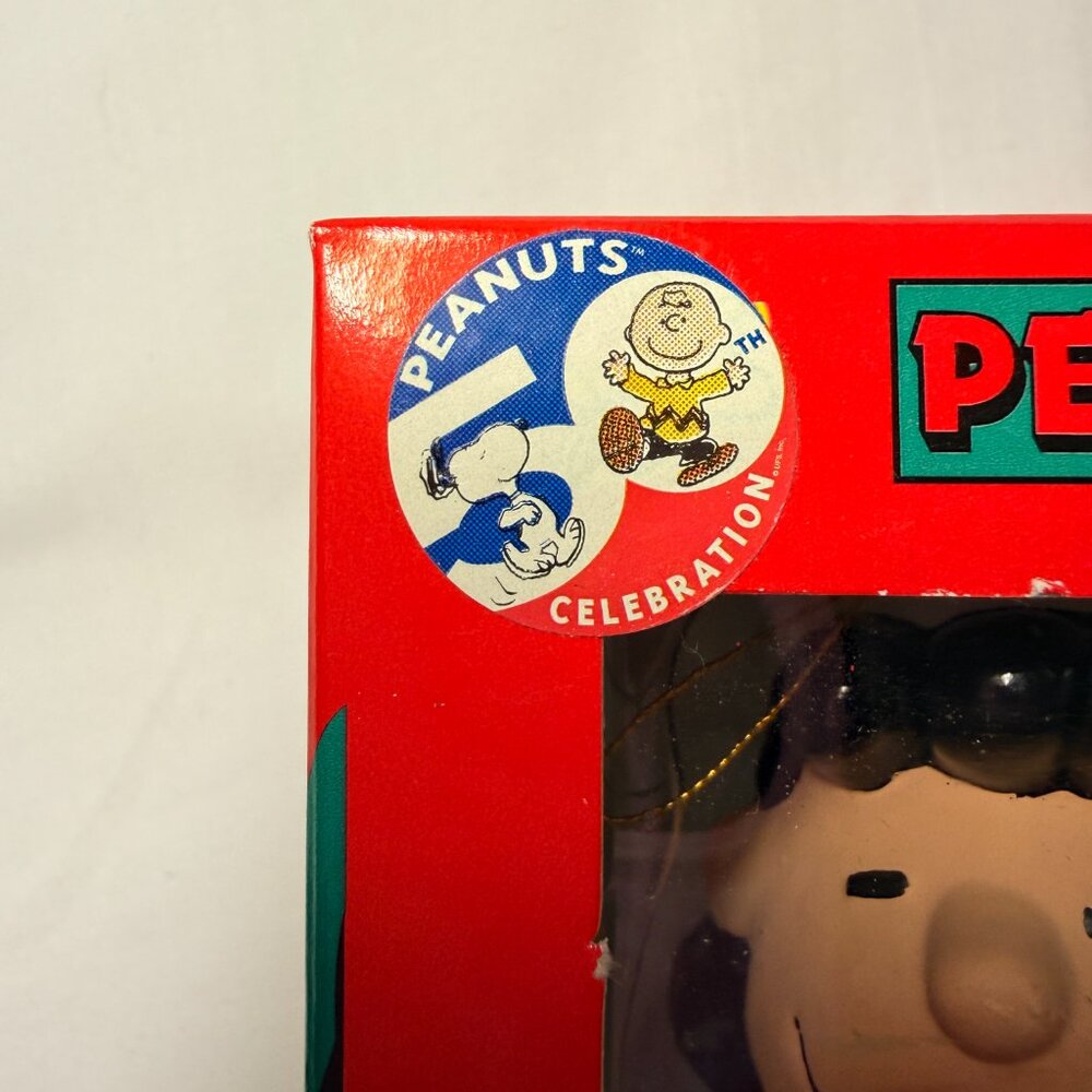 KURT ADLER LUCY PEANUTS CHRISTMAS ORNAMENT NIB 50th ANNIVERSARY CELEBRATION